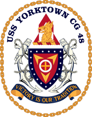 Coat of arms (crest) of the Cruiser USS Yorktown