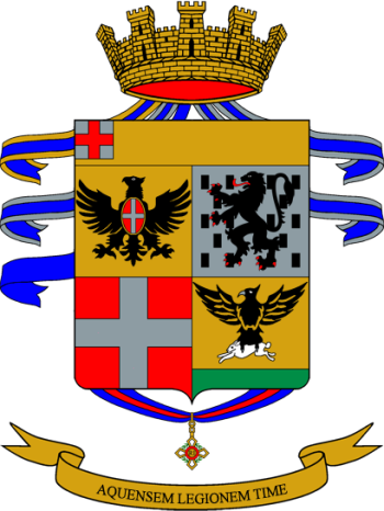 Coat of arms (crest) of the 17th Volunteer Administration Regiment Acqui, Italian Army