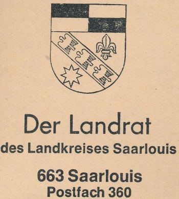 Wappen von Saarlouis (kreis)/Coat of arms (crest) of Saarlouis (kreis)