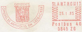 Wapen van Oploo, St. Anthonis en Ledeacker/Coat of arms (crest) of Oploo, St. Anthonis en Ledeacker