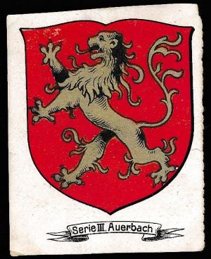 Wappen von Auerbach (Vogtland)/Coat of arms (crest) of Auerbach (Vogtland)