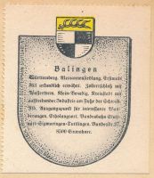 Wappen vonBalingen /Arms (crest) of Balingen