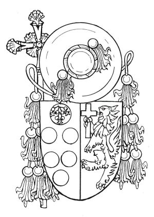 Arms (crest) of Ludovico Simonetta