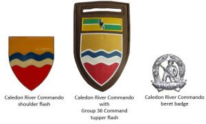 Coat of arms (crest) of the Calendon River Commando, South African Army