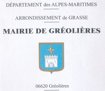 Blason de Gréolières/Coat of arms (crest) of {{PAGENAME