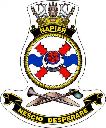 Coat of arms (crest) of the HMAS Napier, Royal Australian Navy