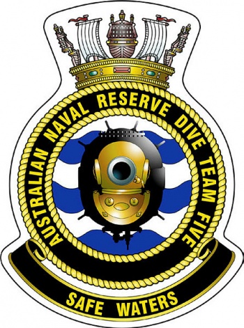Coat of arms (crest) of the Australian Naval Reserve Dive Team Five, Royal Australian Navy