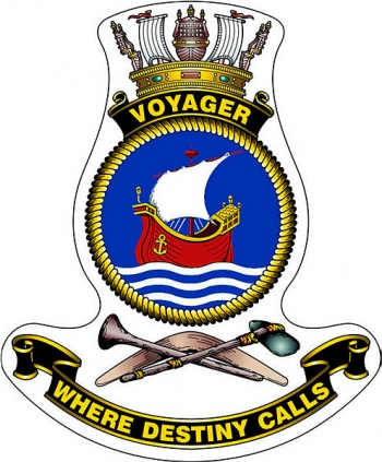 Coat of arms (crest) of the HMAS Voyager, Royal Australian Navy