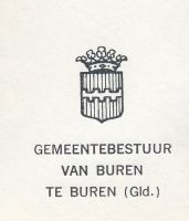 Wapen van Buren/Arms (crest) of Buren
