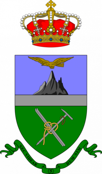 Coat of arms (crest) of 5th Alpini Regiment, Italian Army