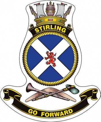Coat of arms (crest) of the HMAS Stirling, Royal Australian Navy