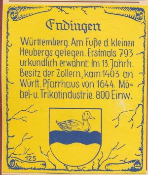 Wappen von Endingen (Balingen)/Coat of arms (crest) of Endingen (Balingen)