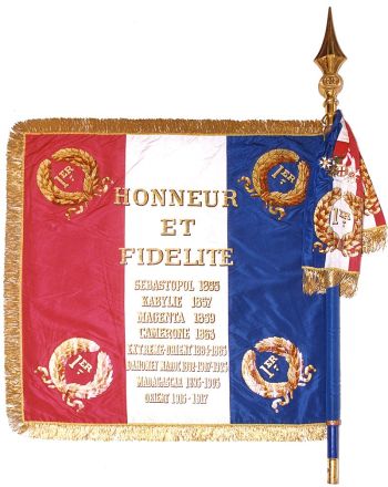 Coat of arms (crest) of 1st Foreign Regiment, French Army