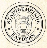 Siegel von Kandern/City seal of Kandern