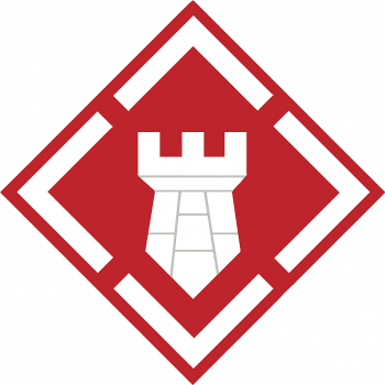 Coat of arms (crest) of 20th Engineer Brigade, US Army