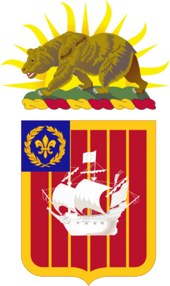Coat of arms (crest) of 251st Air Defense Artillery Regiment, California Army National Guard