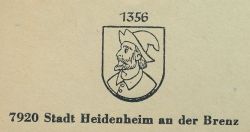 Wappen von Heidenheim an der Brenz/Arms (crest) of Heidenheim an der Brenz