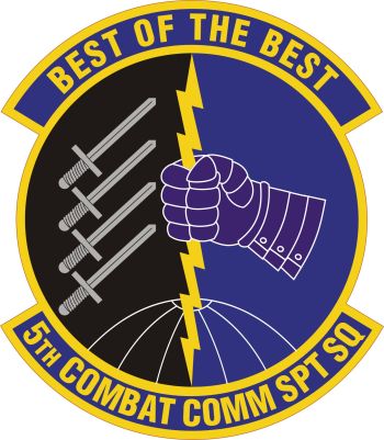 Coat of arms (crest) of the 5th Combat Communications Support Squadron, US Air Force