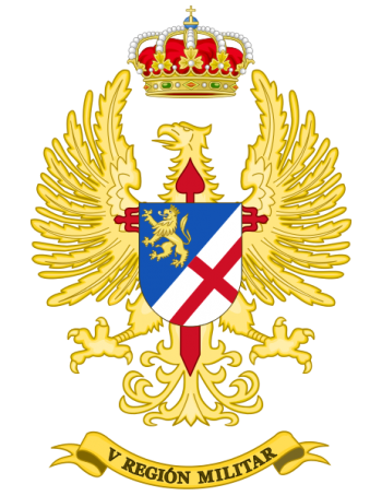 Coat of arms (crest) of the V Military Region, Spanish Army