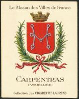 Blason de Carpentras/Arms (crest) of Carpentras