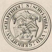 Wappen von Schaafheim/Arms (crest) of Schaafheim
