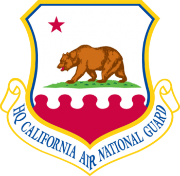 Coat of arms (crest) of the California Air National Guard, US