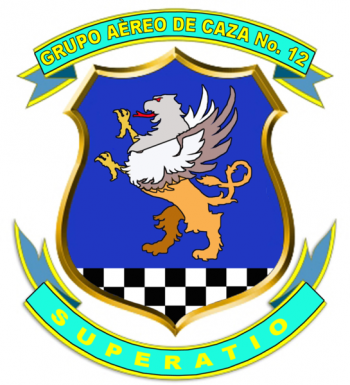Coat of arms (crest) of the Fighter Air Group No 12, Air Force of Venezuela