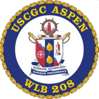 Coat of arms (crest) of the USCGC Aspen (WLB-208)