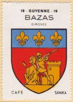 Blason de Bazas/Arms (crest) of Bazas