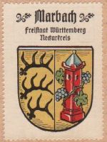 Wappen von Marbach am Neckar / Arms of Marbach am Neckar