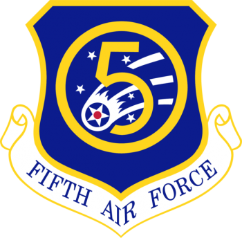 Coat of arms (crest) of the 5th Air Force, US Air Force