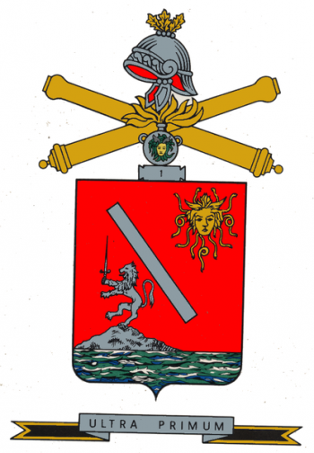 Arms of 1st Artillery Regiment Cacciatori delle Alpi, Italian Army