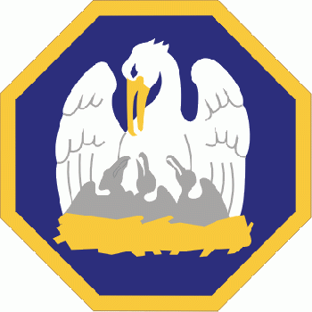 Coat of arms (crest) of Louisiana Army National Guard, US