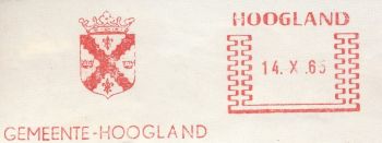 Wapen van Hoogland/Coat of arms (crest) of Hoogland