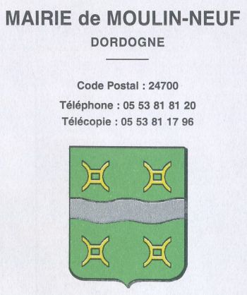 Blason de Moulin-Neuf (Dordogne)/Coat of arms (crest) of {{PAGENAME