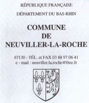 Blason de Neuviller-la-Roche