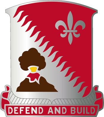 Coat of arms (crest) of 34th Engineer Battalion, US Army