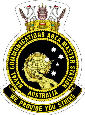 Coat of arms (crest) of the Naval Communications Area Master Station Australia, Royal Australian Navy