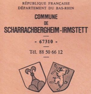 Blason de Scharrachbergheim-Irmstett