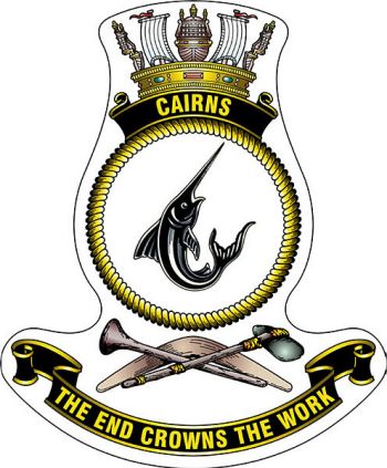 Coat of arms (crest) of the HMAS Cairns, Royal Australian Navy