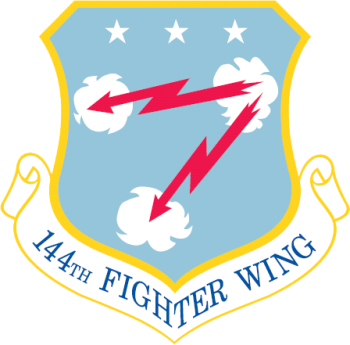 Coat of arms (crest) of the 144th Fighter Wing, California Air National Guard