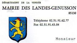 Blason des Landes-Genusson/Arms (crest) of Les Landes-Genusson