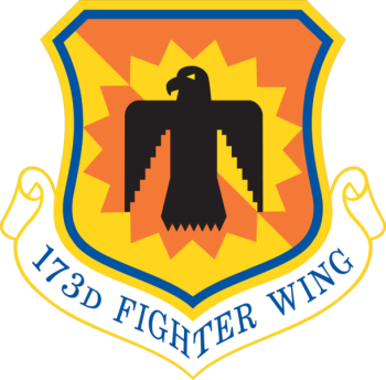 Coat of arms (crest) of the 173rd Fighter Wing, Oregon Air National Guard