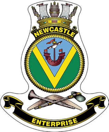 Coat of arms (crest) of the HMAS Newcastle, Royal Australian Navy