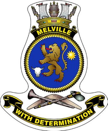 Coat of arms (crest) of the HMAS Melville, Royal Australian Navy