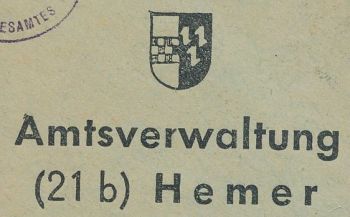 Wappen von Amt Hemer