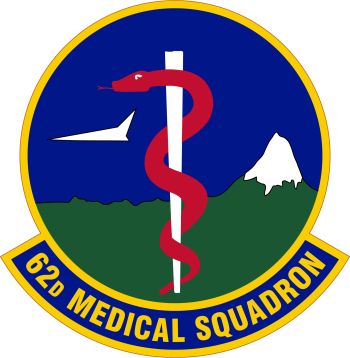 Coat of arms (crest) of the 62nd Medical Squadron, US Air Force