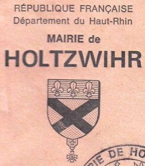 Blason de Holtzwihr/Coat of arms (crest) of {{PAGENAME