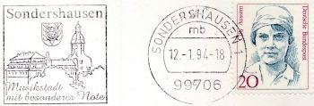 Wappen von Sondershausen/Coat of arms (crest) of Sondershausen