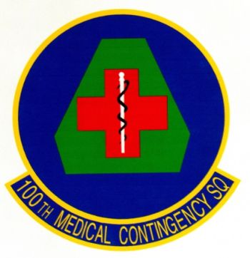 Coat of arms (crest) of the 100th Medical Contingency Squadron, US Air Force